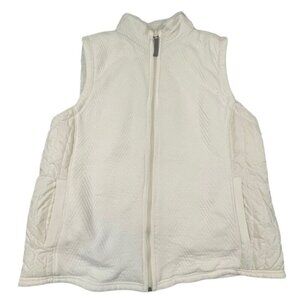 Talbots Faux Fur Lined Fleece Vest – Size Large